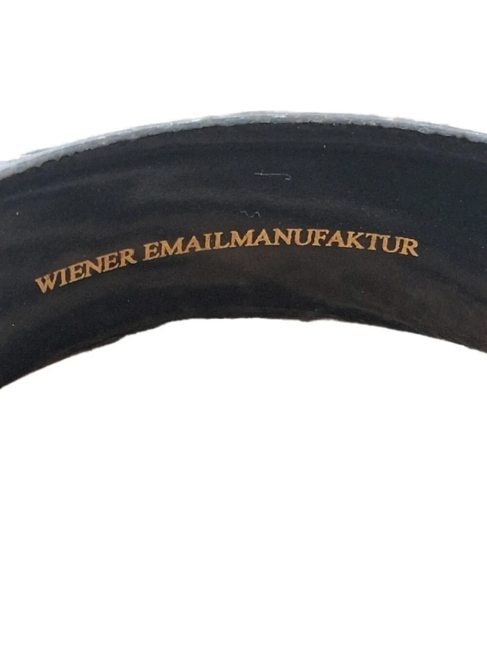 Vintage Michaela Frey Wiener Emailmanufaktur Geometric Enamel Bangle Bracelet